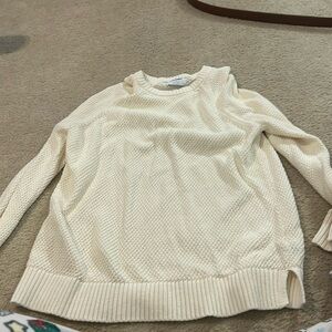 cream colored sweater